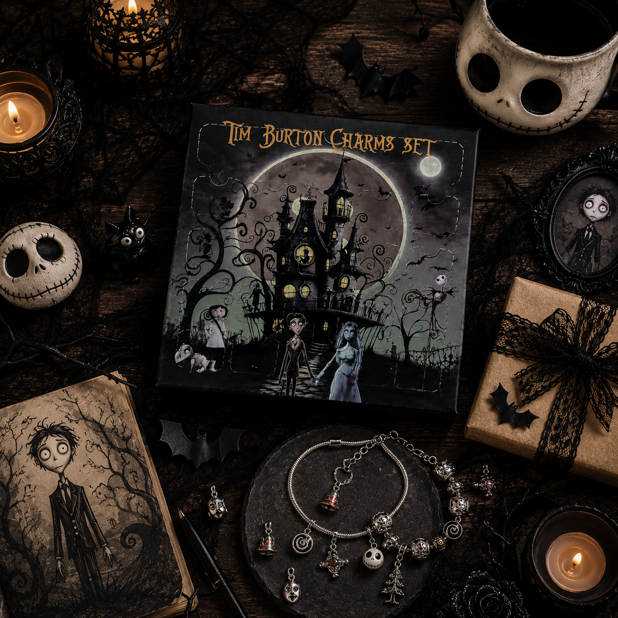 Tim Burton Charms Set — 24-Day Advent Calendar