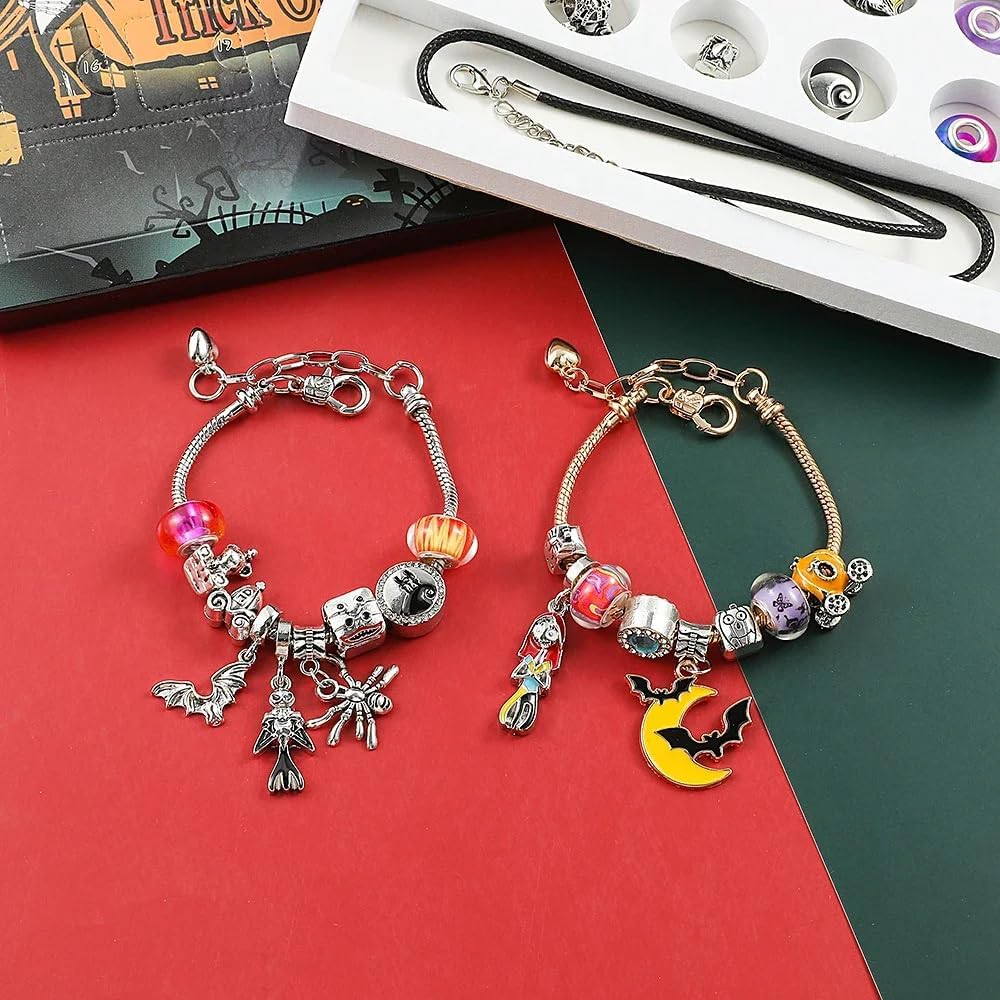 Halloween Bracelet Advent Calendar 2026 with 21 Treasures Charms