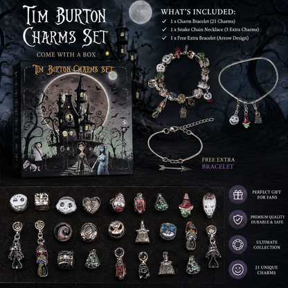 Tim Burton Charms Set — 24-Day Advent Calendar